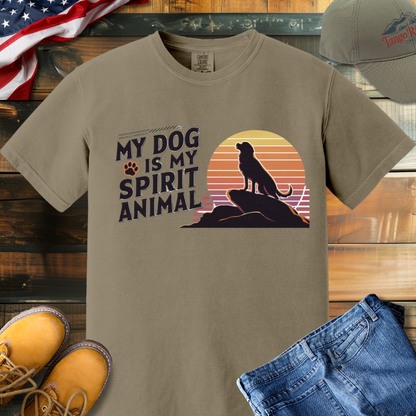 My Dog is My Spirit Animal Unisex Heavyweight T-shirt