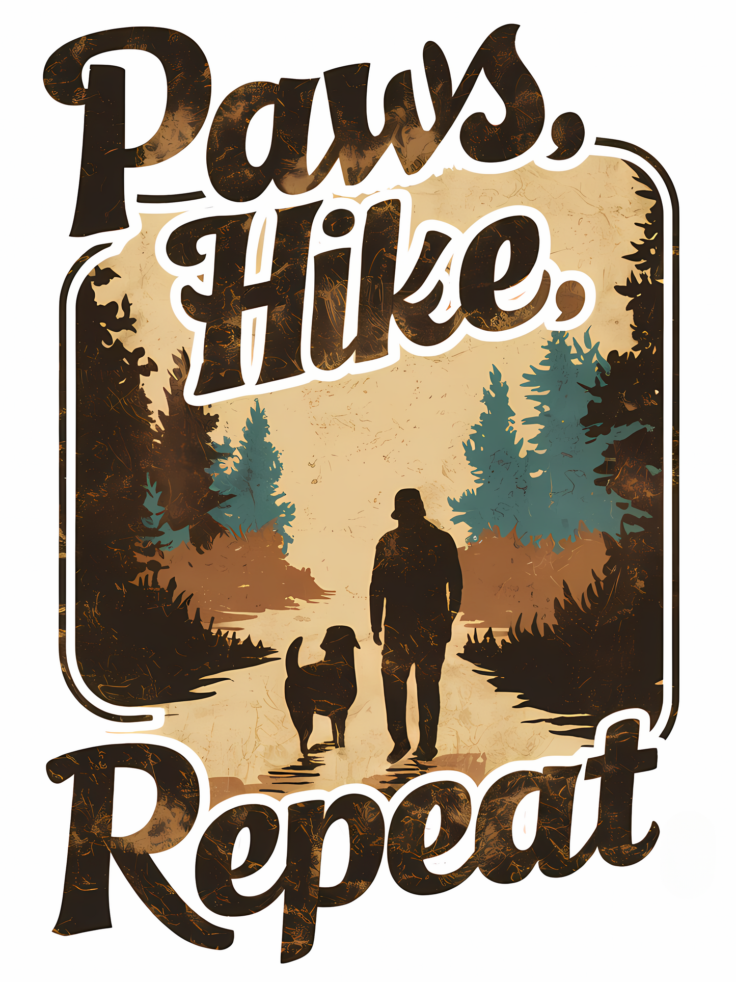 Paws, Hike, Repeat | Unisex T-shirt