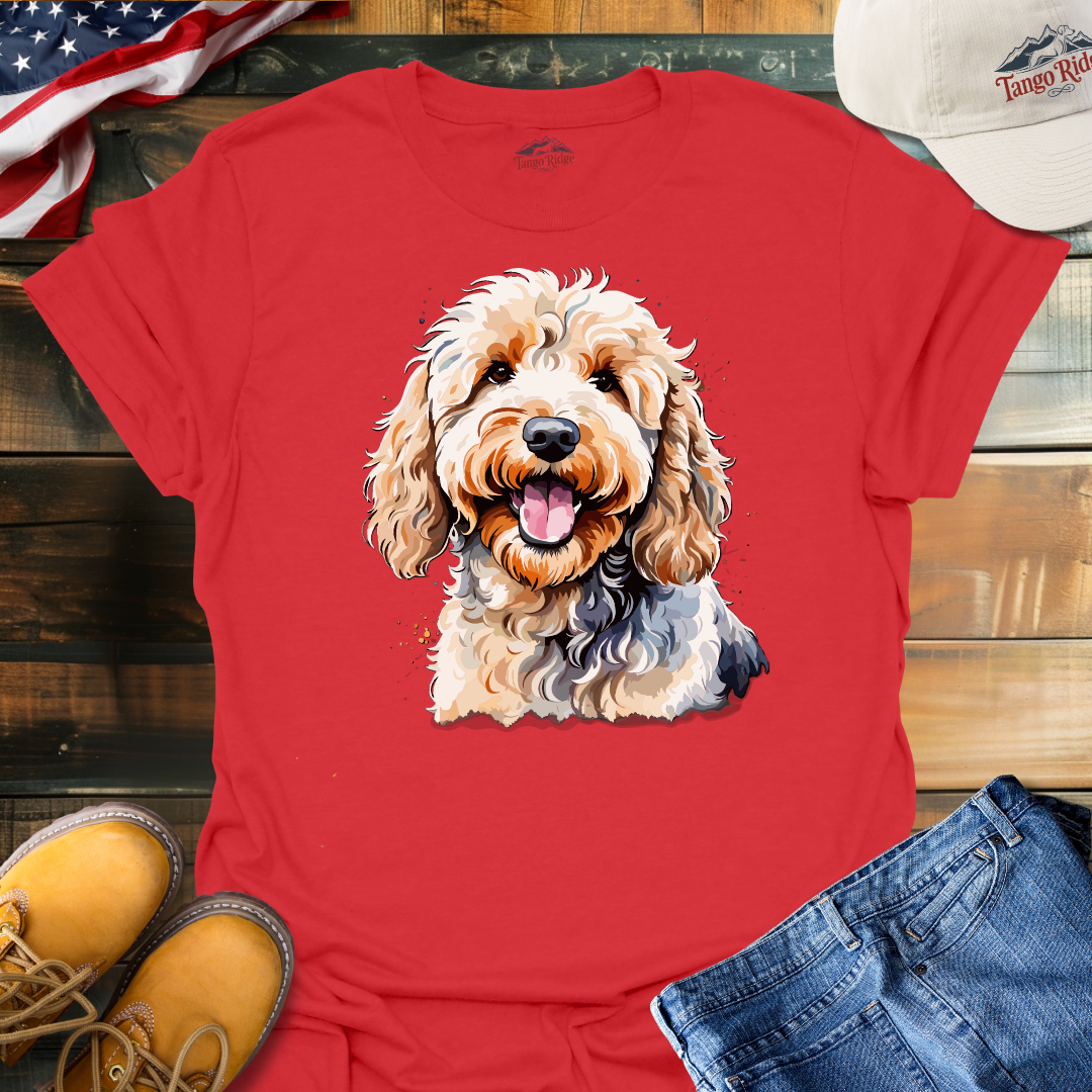 Dreamy Doodle | Labradoodle Watercolor Print Unisex T-shirt