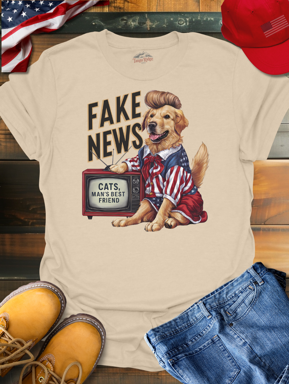 Fake News Cats Man's Best Friend | Unisex T-shirt