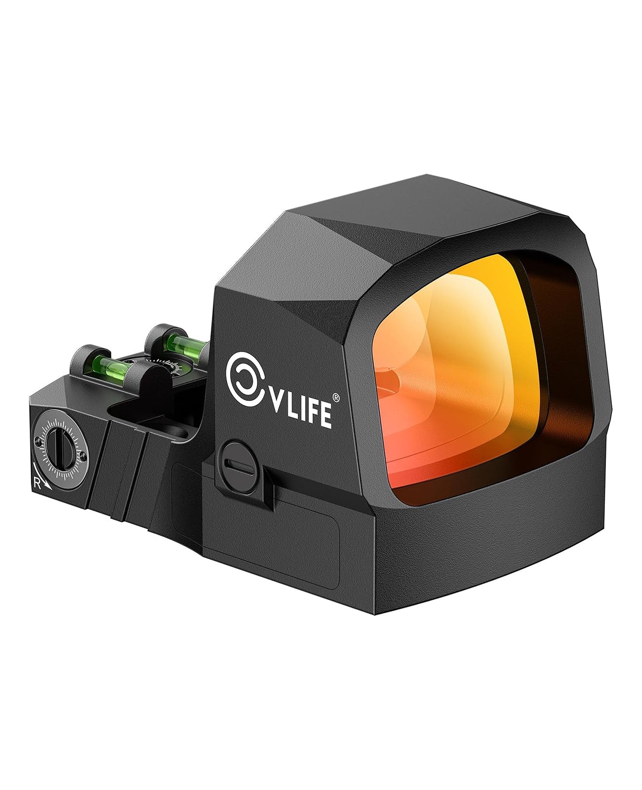 Multiple Reticle Red Dot Sight with Motion Awake Technology – Compact Handgun Sight with Side Battery Mount and Integrated Fiber Optic 1