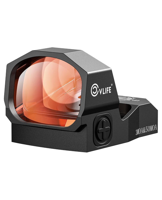 Multiple Reticle Red Dot Sight with Motion Awake Technology – Waterproof and Shockproof, 1x Magnification, 10 Brightness Settings 0