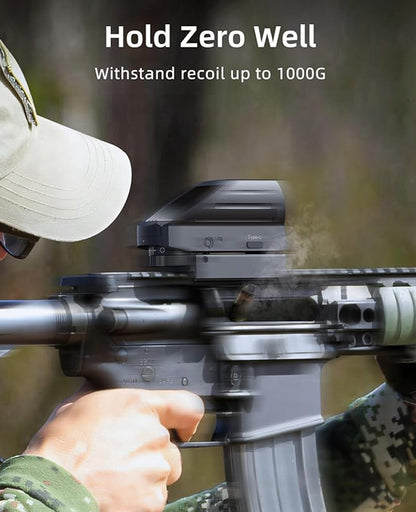 Rechargeable Red Dot Sight with Type-C Charging, 28x40 mm Lens, 4 Reticle Options, Picatinny Mount, Anti-Glare Coating 4