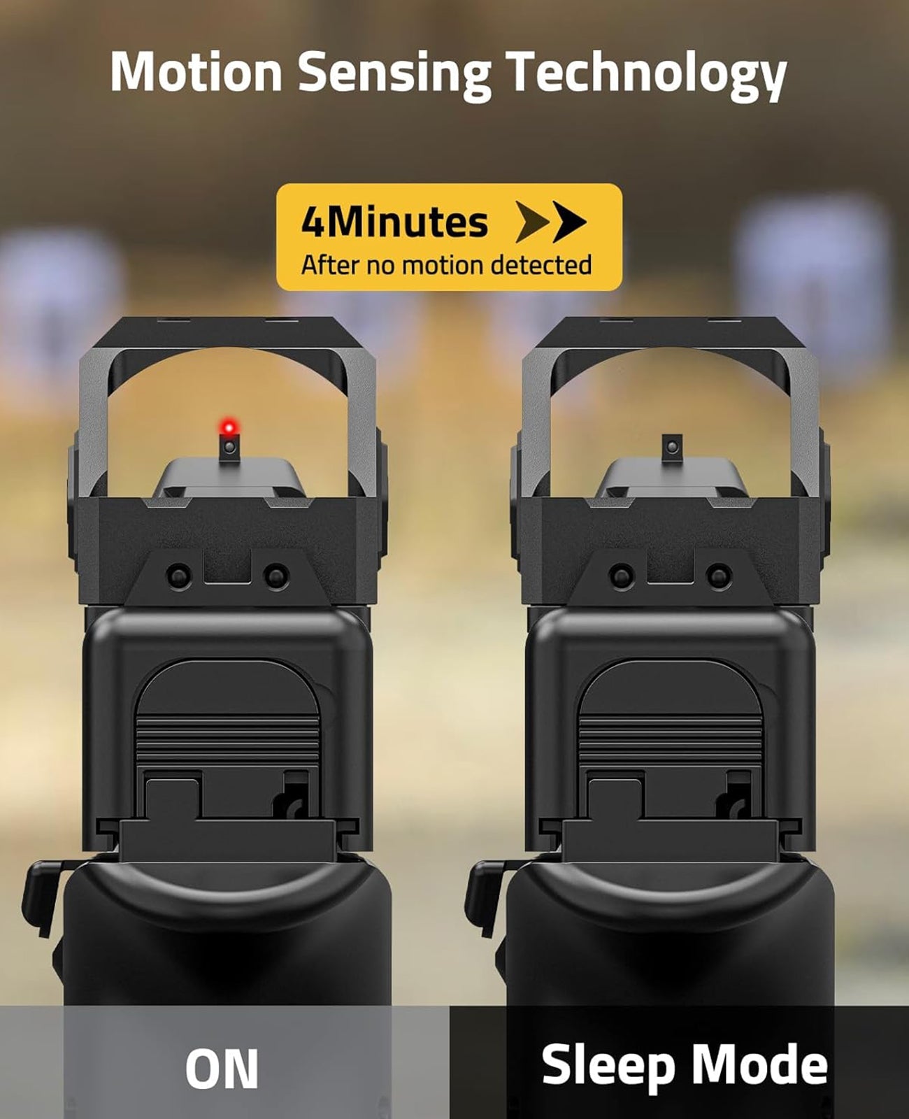 Red/Green Dot Sight with Motion Awake Technology – Shockproof, Waterproof, 2 MOA Reticle for Handguns 2