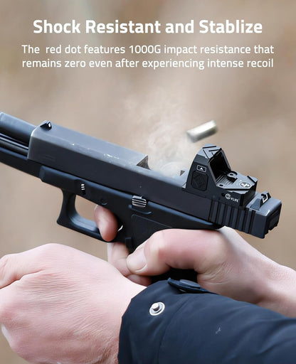 Red/Green Dot Sight with Motion Awake Technology – Shockproof, Waterproof, 2 MOA Reticle for Handguns 4