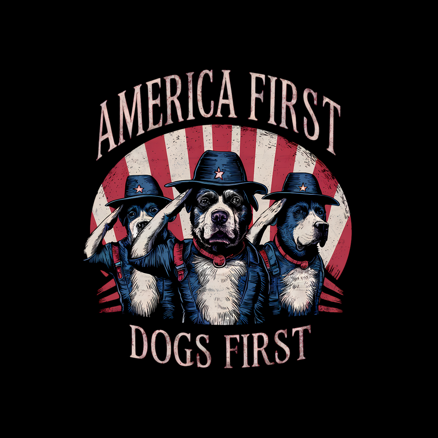 America First, Dogs First | Unisex T-shirt