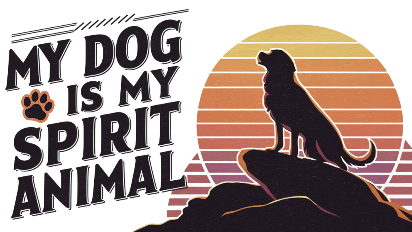 My Dog is My Spirit Animal Unisex Heavyweight T-shirt