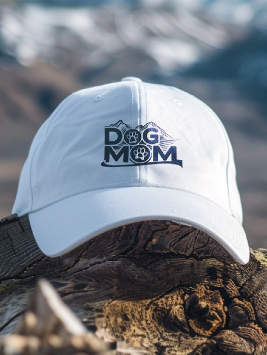 Dog Mom | Low-Profile Embroidered Cotton Twill Cap