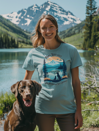 Paws Ruff-Lect and Appreciate Life's Journey | Unisex T-shirt