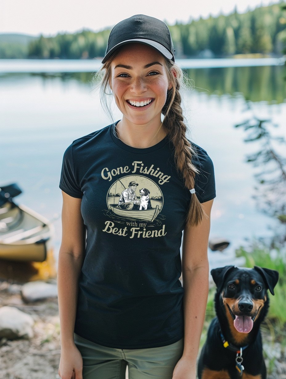 Gone Fishing with My Best Friend Unisex T-shirt