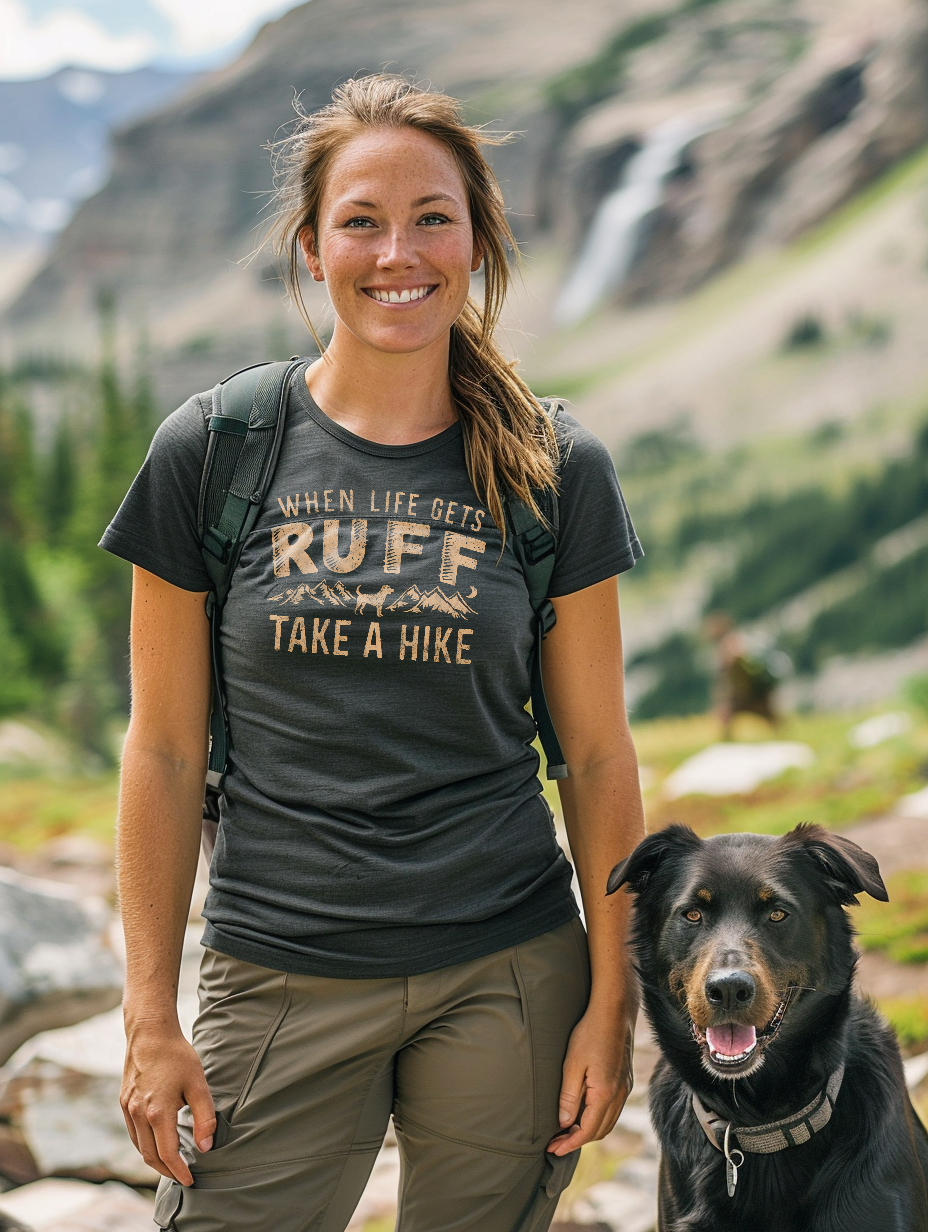 When Life Gets Ruff, Take a Hike | Unisex T-shirt