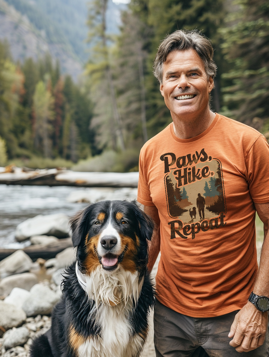 Paws, Hike, Repeat | Unisex T-shirt