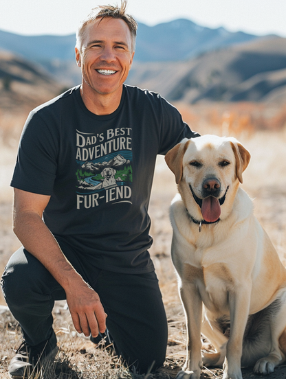 Dad's Best Adventure Fur-iend T-shirt