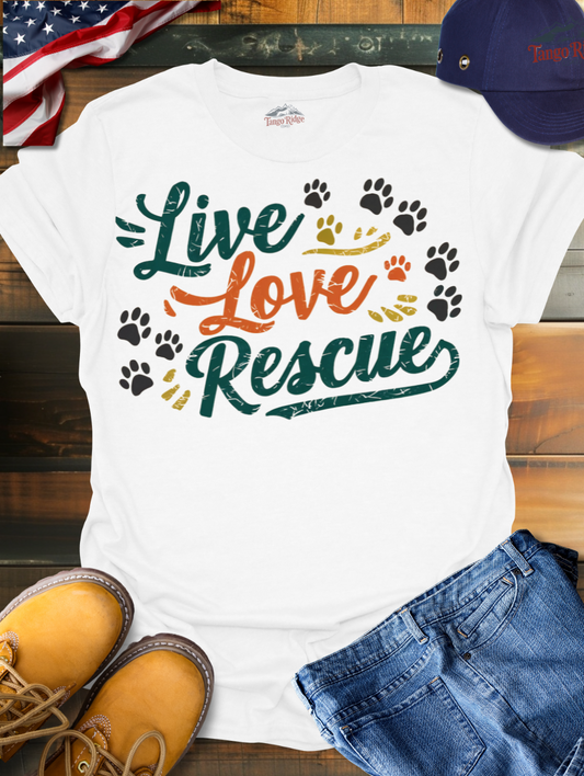 Live, Love, Rescue | Unisex T-shirt