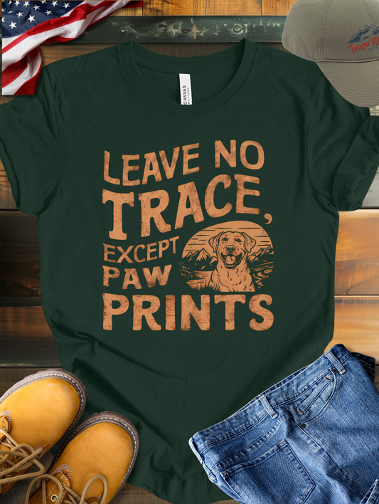 Leave No Trace, Except Paw Prints | Unisex T-shirt