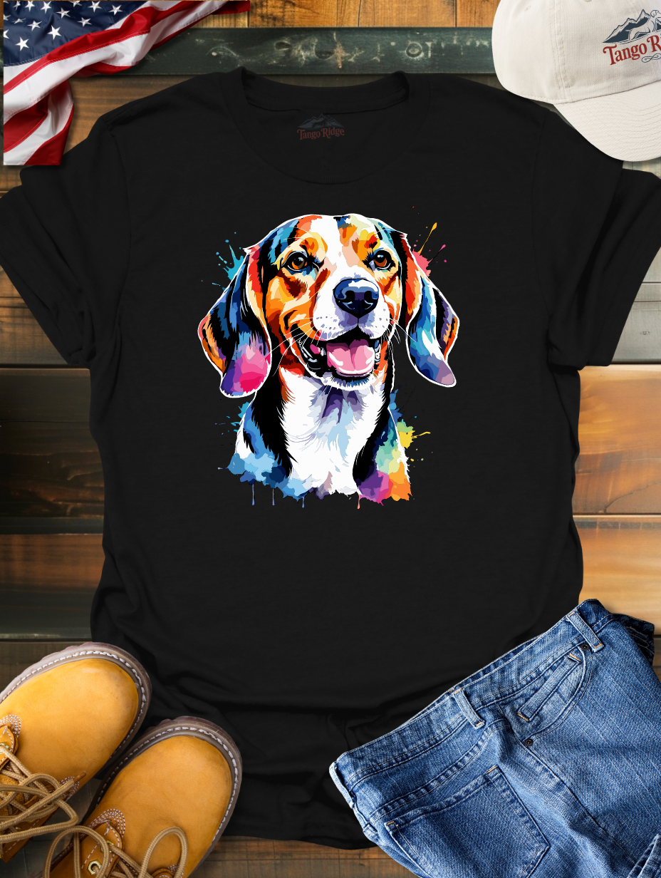 Beagle Bliss | Beagle Watercolor Print Unisex T-shirt