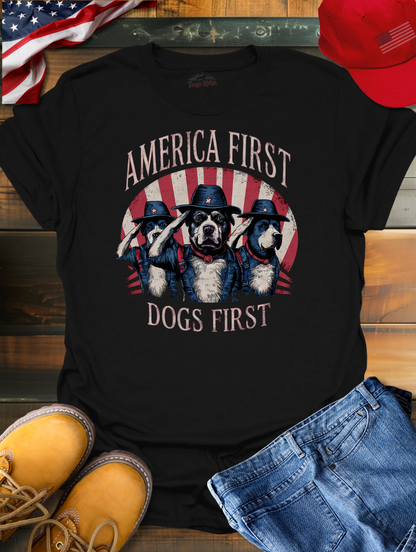 America First, Dogs First | Unisex T-shirt