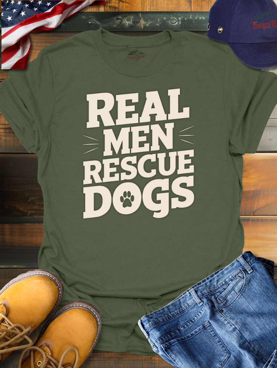 Real Men Rescue Dogs | Unisex T-shirt