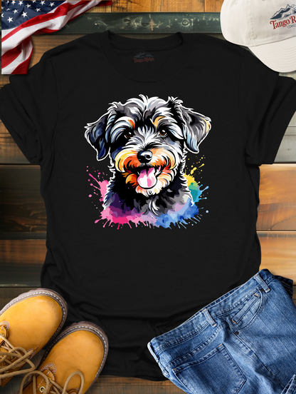 Schnoodle Doodle Doo | Schnoodle Watercolor Print Unisex T-shirt