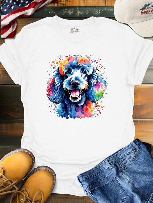 Posh Poodle | Poodle Watercolor Print Unisex T-shirt