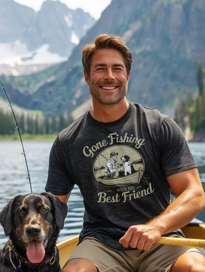 Gone Fishing with My Best Friend Unisex T-shirt